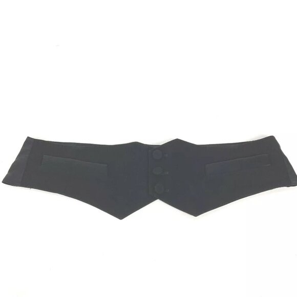 Dior 2 button Cummerbund Belt Accessories belt wool / Cupra Black - Picture 1 of 8